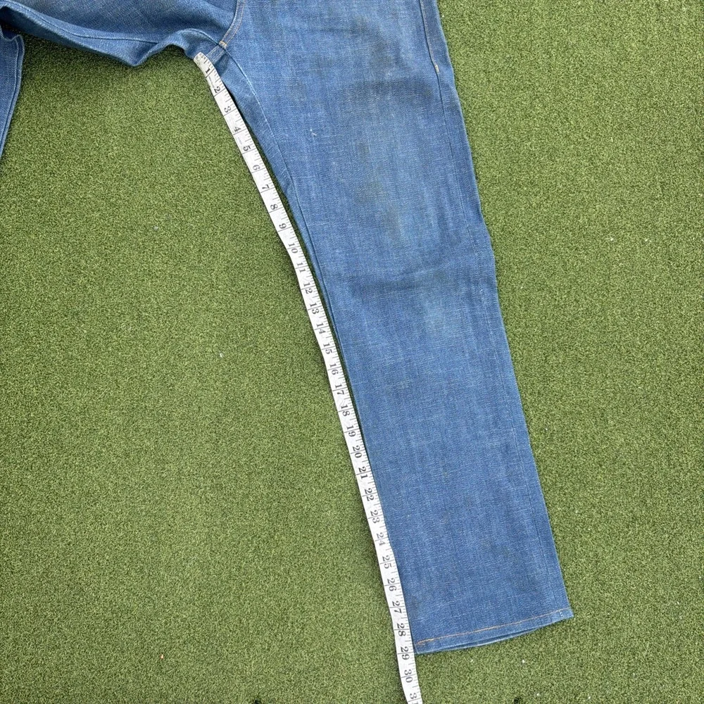 Naked & Famous Jeans Mens 33 Blue Royalcast Selvedge Denim Skinny Guy 016691